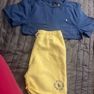 Boys POLO shirt and shorts size XL 18-20